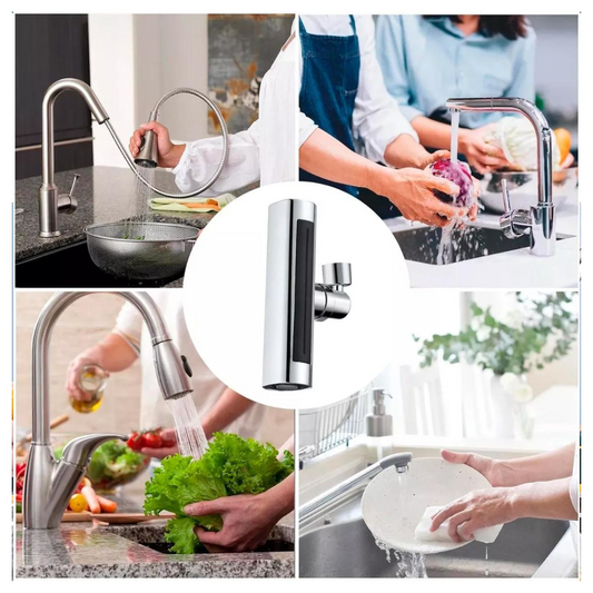 Extensor de Grifo 360° con 3 Modos de Agua | Lava Más Rápido y Sin Salpicaduras